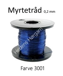 Myrtetråd 0,2 mm farve 3001 blå 